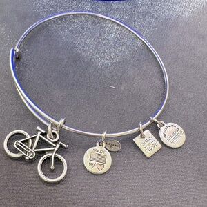 Alex and Anni bracelet with bicycle charm